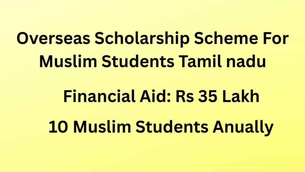 Overseas Scholarship For Muslim Students